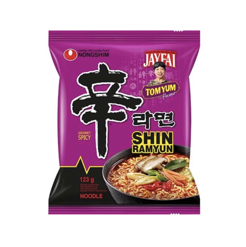 NONGSHIM Instant Noodle Shin Tom Yum Flavor 123g | 农心 辛拉面 冬阴功味 123g