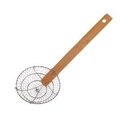  DOUBLE SWALLOW Wire Skimmer Brass 8"/20cm | DOUBLE SWALLOW 疏眼黄铜网竹柄笊篱 8“/ 20cm