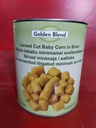 Golden Blend Canned Cut Baby Corn in brine  2950g*6/CTN | Golden Blend 玉米段  2950g*6/箱