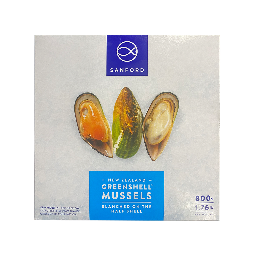 Sanford 青口 800g 中号 | Sanford NZ Halfshell Mussels 800g M Size