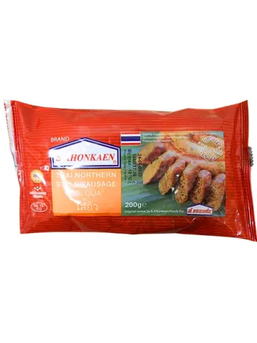  S.Khonkaen Thai Northern Sausage (Sai Oua) 200g | S.Khonekaen 北泰国香肠 200g