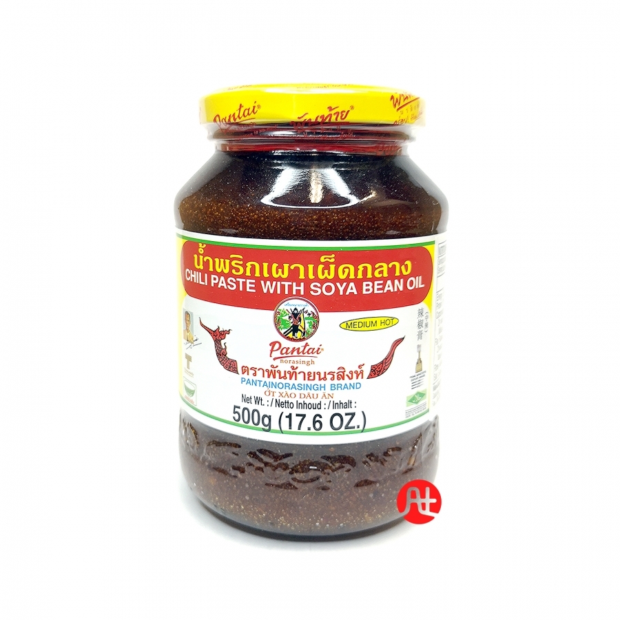 PANTAI Chilli Paste Soy Bean Oil Medium Hot 500g | PANTAI 中辣辣椒膏 500g