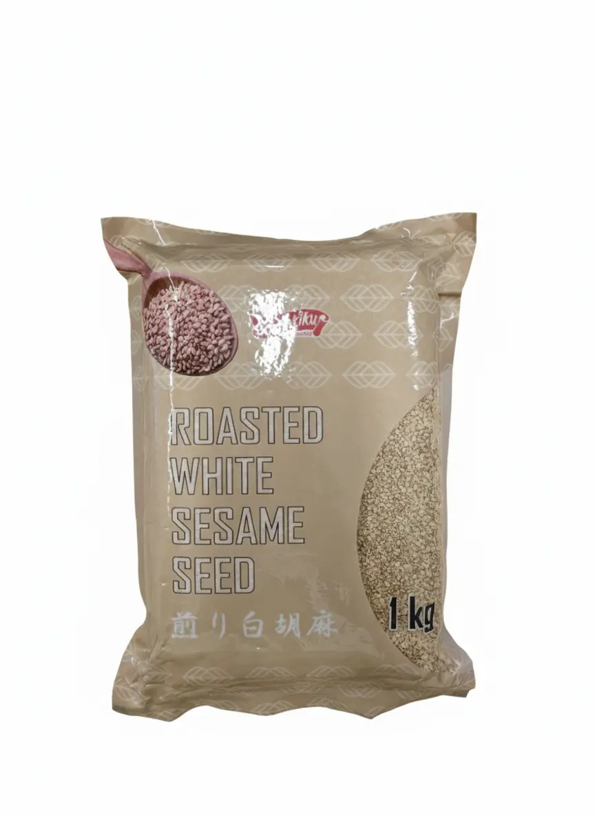 Roasted white sesame 1kg |  烘焙白芝麻(熟)1kg