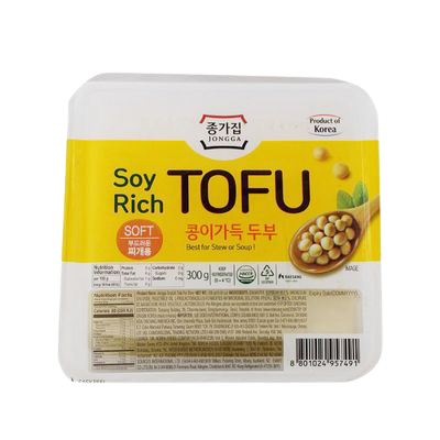 韩国 炖豆腐 300g | JONGGA Soyrich Tofu for Stew 300g