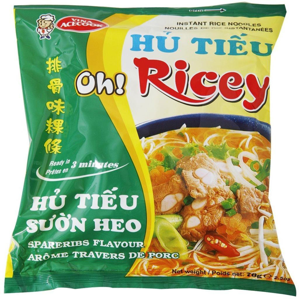 Oh Ricey Instant Rice Noodle Spareribs 70g | OR 米粉 排骨味 70g
