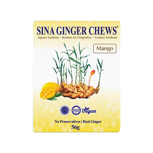 SINA Ginger Mango Candy 56g | SINA 芒果姜糖 56g