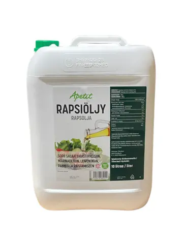 Apetit 菜籽油 (绿盖) 10L | Apetit Rypsioil 10L