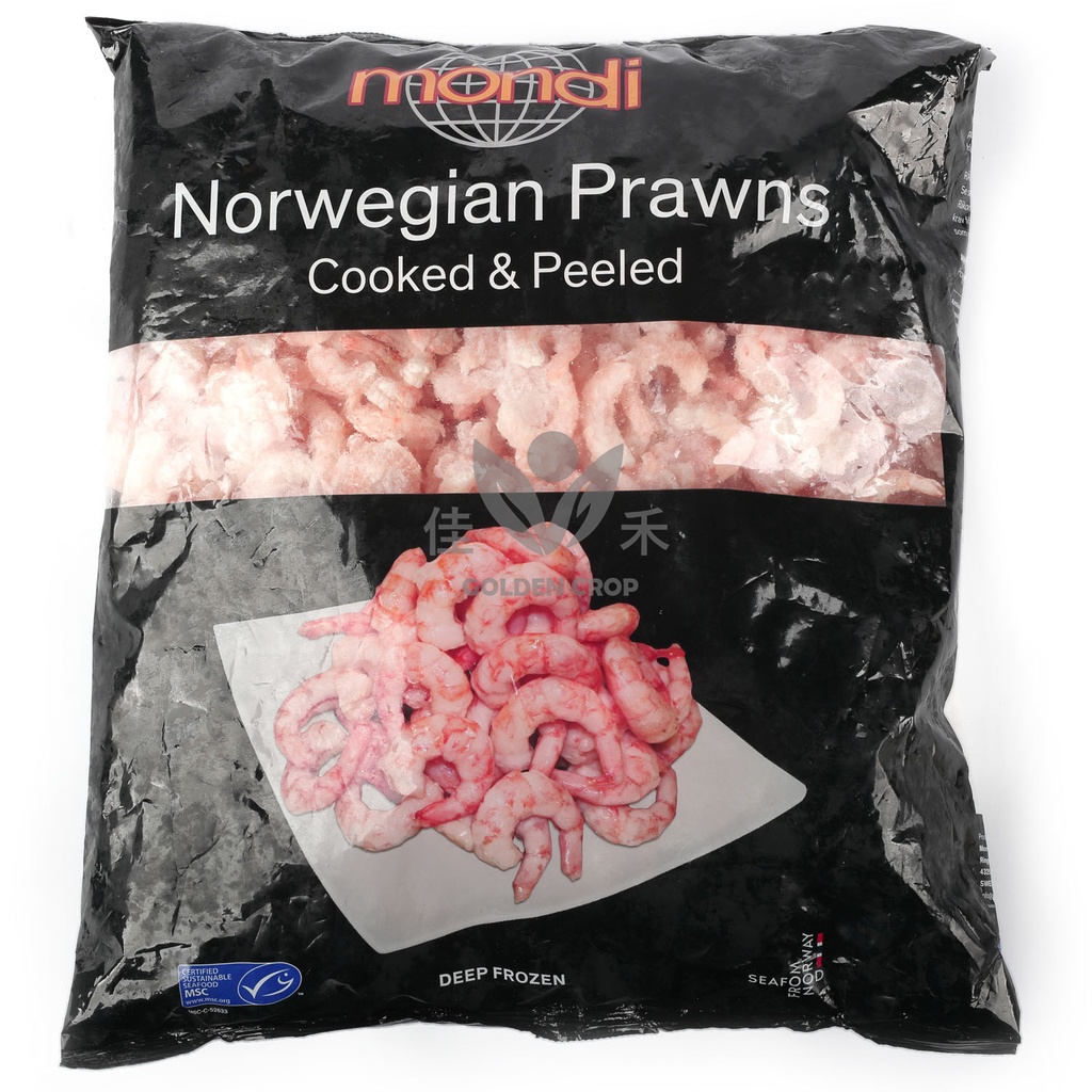 Mondi Peel Cooked Shrimp 100-200 2.5kg(2kg) | Mondi 证书 熟虾仁 100-200 2.5kg(2kg)