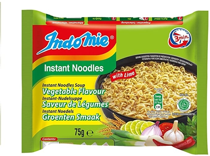 INDOMIE 方便面 柠檬蔬菜味 |  INDOMIE Vegetable Flavour With Lime 75g