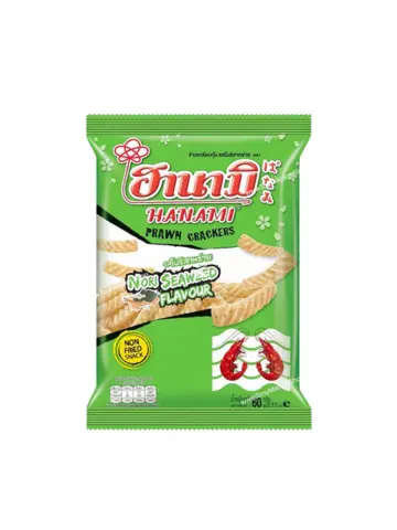 HANAMI PRAWN CRACKER NORI SEAWEED 60g | Hanami 紫菜味虾条 60g