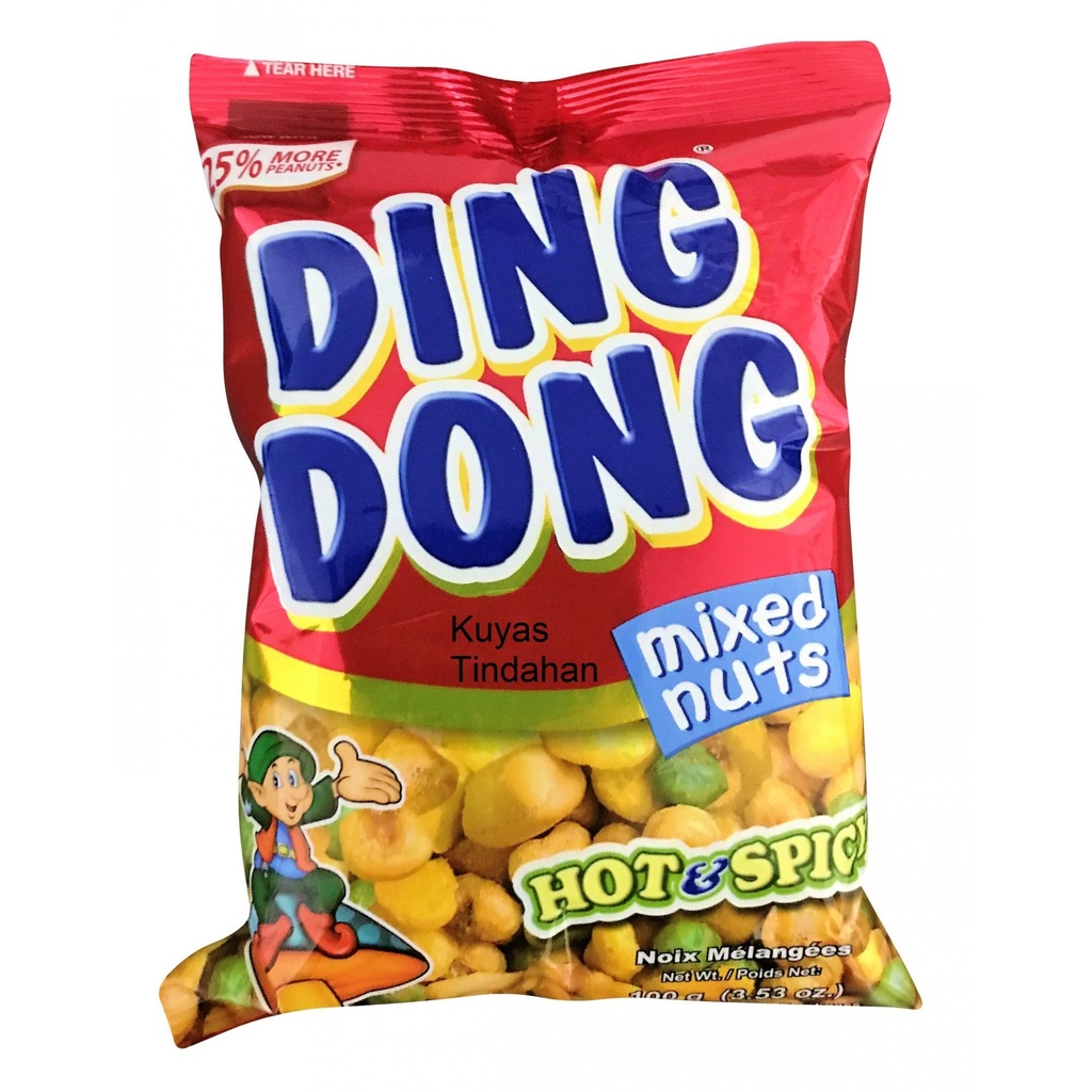 DING DONG Super Mixed Nuts Hot & Spicy Flavor 95g | DING DONG 混合坚果 香辣味 95g