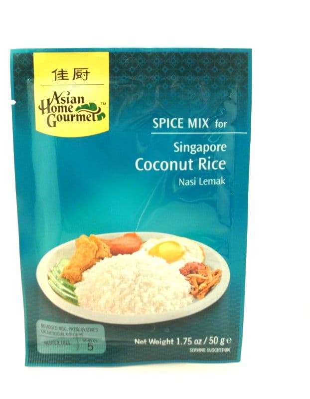 test chinese AHG 新加坡椰子饭 Nasi Lemal 50g
