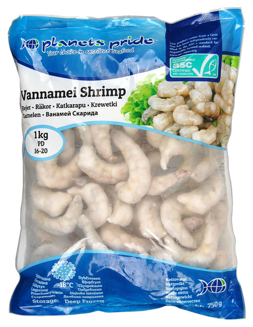 PP 证书 白虾虾仁 8/12 750g | PLANETS PRIDE Vannamei Shrimp PD 8/12 750g