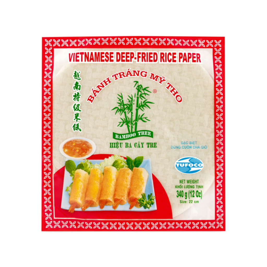 Bamboo Tree rice paper deep fry 22cm 340g | 竹树牌 圆形炸用米纸 22cm 340g -