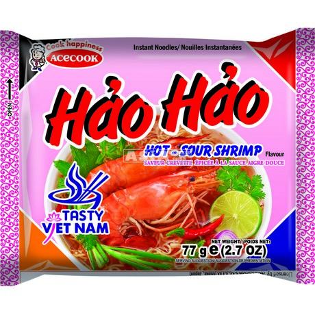 好好 酸辣虾味方便面 77g | ACECOOK Sour Hot Shrimp Flavour 77g