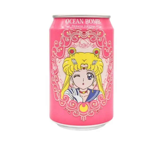 Ocean Bomb 柚子味气泡水 330ml | OCEAN BOMB SAILOR MOON POMELO SPARKLING WATER 330ml