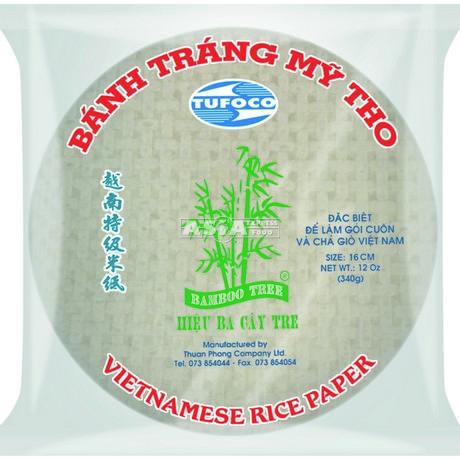 竹树牌 圆形米纸 16cm 340g | Bamboo Tree Rice Paper 16cm Round 340g