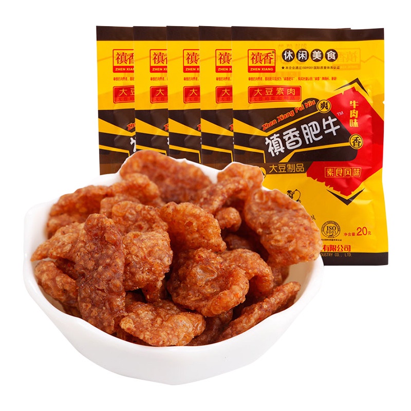 禛香 肥牛味 大豆素肉 80g | ZX Soy Vegetarian Meat Beef Flavor 80g