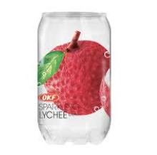 OKF Hiilihapotettu juoma, litsin maku 350ml｜气泡水 荔枝味 350ml