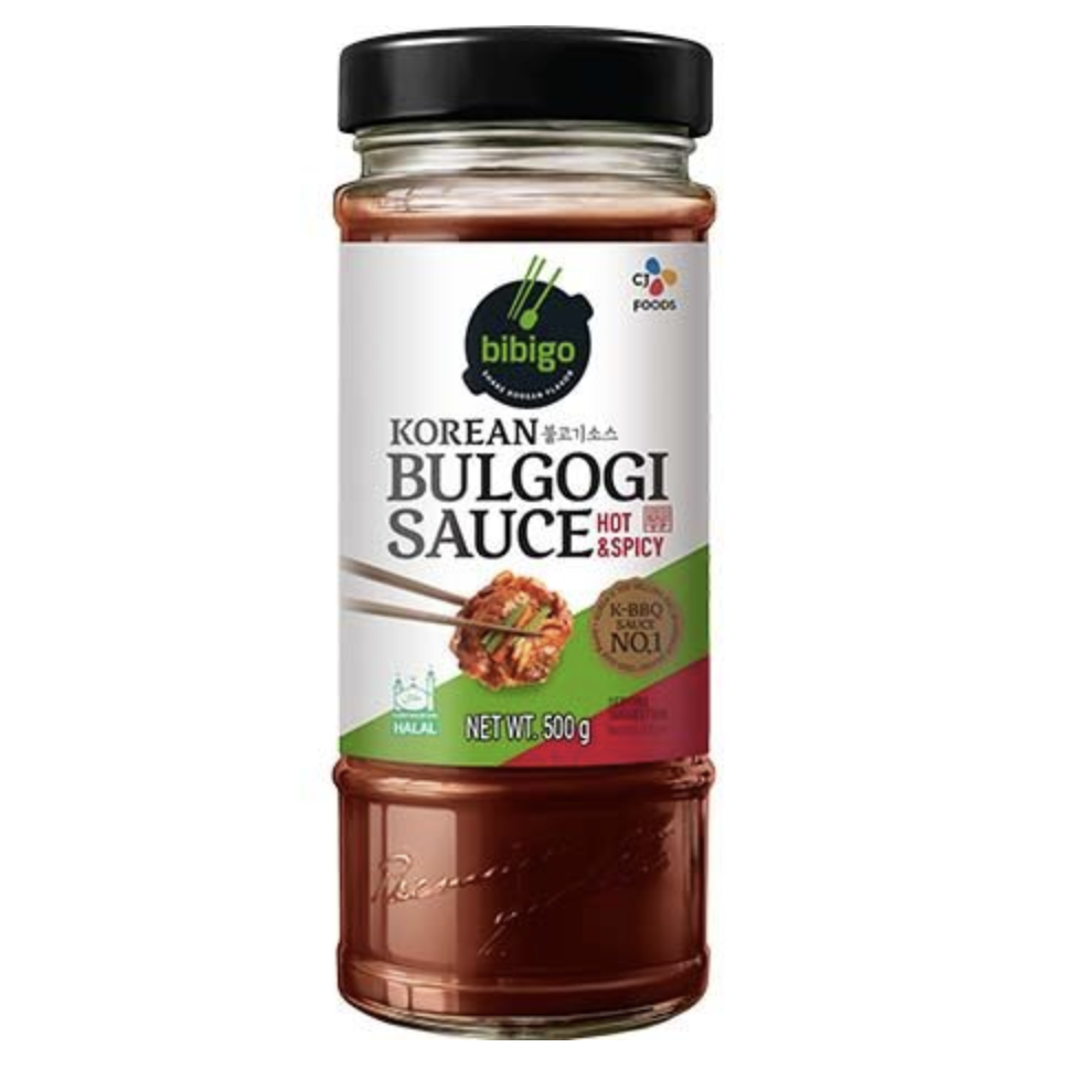 BIBIGO 韩式烤牛肉酱 香辣味 500g | BIBIGO Korean Bulgogi Sauce Hot Spicy Flavor 500g