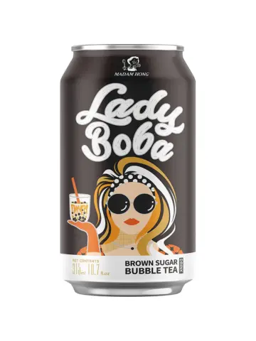 LADY BOBA 黑糖珍珠奶茶 315ml | LADY BOBA Brown Sugar Bubble Milk Tea 315ml