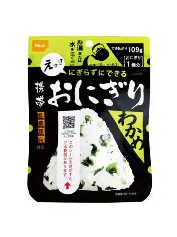 JP ONISHI FOOD Pocket Onigiri Wakame 42g | 日本 ONISHI FOOD 即食饭团紫菜 42g