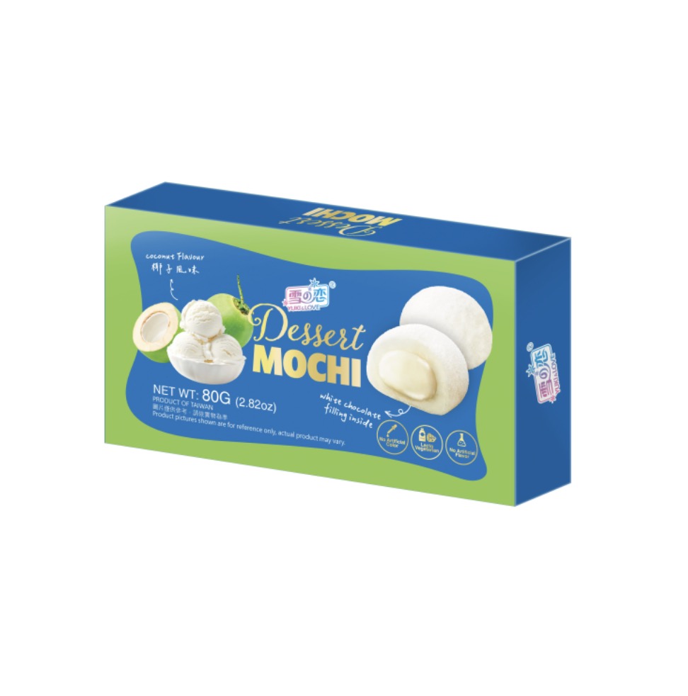 YUKI & LOVE Mochi Coconut Flavor 80g | 雪の恋 麻薯大福 椰子味 80g