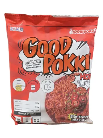 GOODPOKKI Rice Cake Hot POUCH 250g | GOODPOKKI 炒年糕 辣味 250g