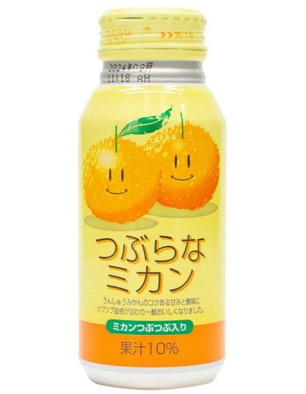 JP Tsuburana Mikan Orange Juice 190g | 日本 橙子味 果汁 190g