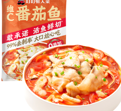 叮叮懒人菜 冷冻 维C番茄鱼 430g | DINGDING FRESH Frozen Tomato Fish 430g