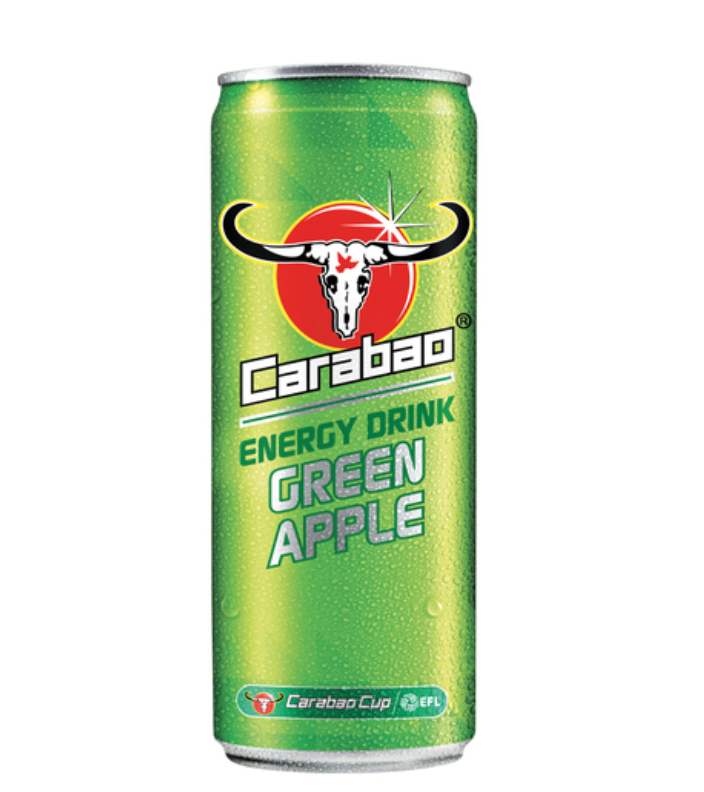 CARABAO energiajuoma, vihreän omenan maku 330ml (tölkki) | 卡拉宝 能量饮料 青苹果味 330ml 