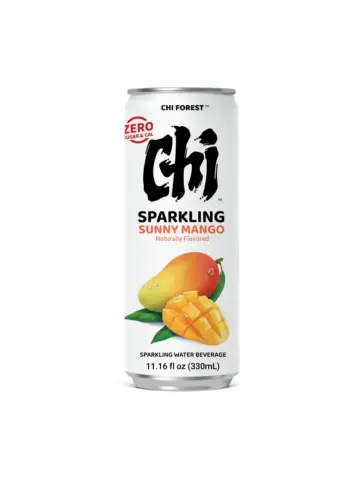 元气森林 0卡0脂 芒果味 苏打水 330 ml 罐装 | Chi Forest Sparkling Water Mango Flavor TIN 330 ml