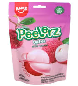 AMOS 可剥软糖 荔枝味 65g | AMOS Peelerz Gummy Lychee Flavor 65g