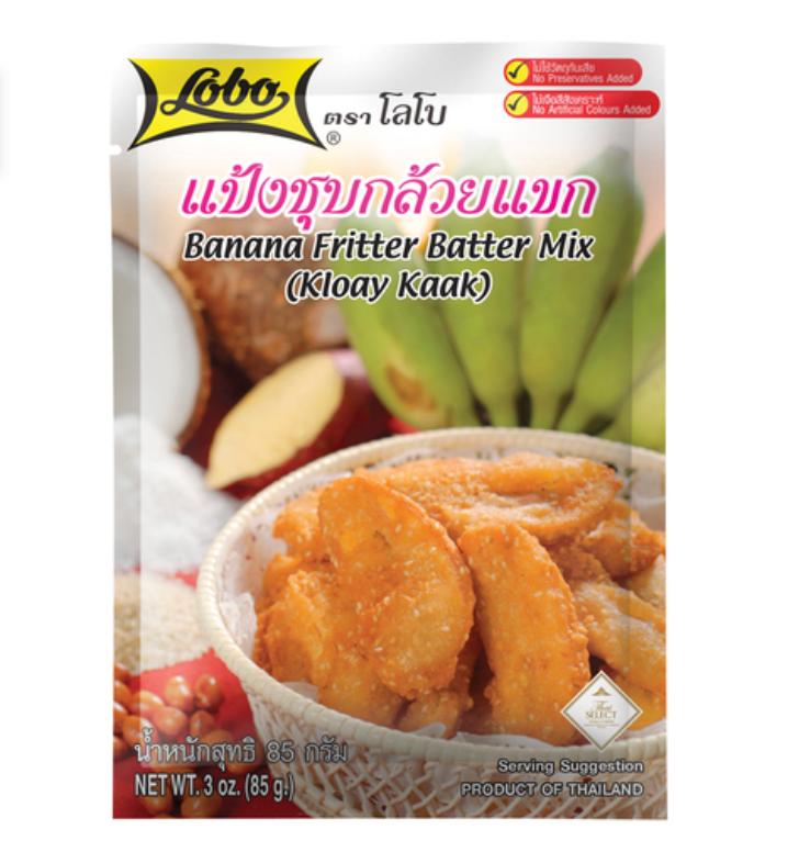 Lobo Banana Fritter Batter Mix (Kloay Kaak) 85g | Lobo 香蕉炸粉 85g