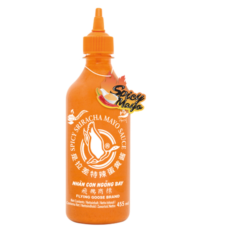 FLYING GOOSE Sriracha Chilli Sauce Spicy Mayo 455ml | 飞鹅牌 是拉差极辣蛋黄酱 455ml