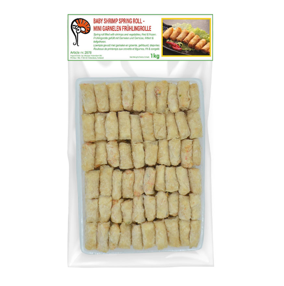 MOOIJER Katkarapukevätkääryleet 1kg |  MOOIJER 迷你虾春卷 1kg