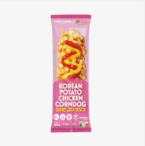 RENGI STREETFOOD 韩式土豆鸡肉热狗棒 100g | RENGI STREETFOOD Korean Potato Chicken Corndog 100g