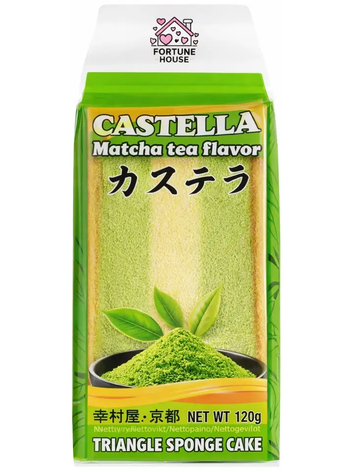 三角蒸蛋糕 抹茶味 120g | Triangle Castella Cake Matcha Flavor 120g
