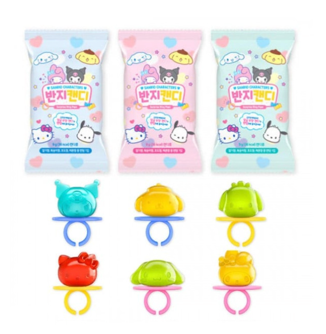 Measty 三丽鸥 戒指糖 9g | Measty Sanrio Character Ring Candy 9g