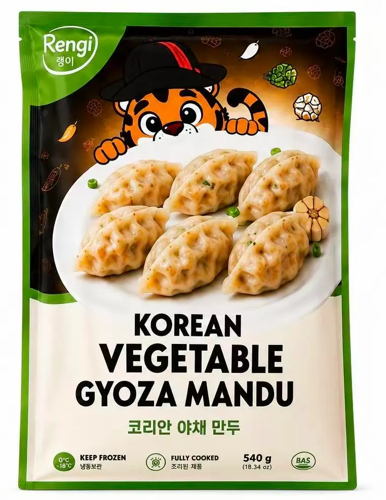 RENGI STREETFOOD Mandu Gyoza Kasvismaku 595 g | RENGI STREETFOOD 韩式饺子 蔬菜味 595g