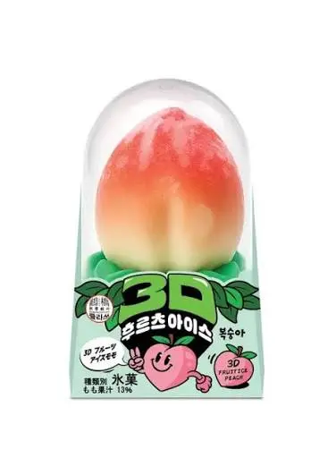 DingFeng 3D Ice Cream Peach Flavor 75g | 鼎丰 3D立体冰淇淋 桃子味 75g