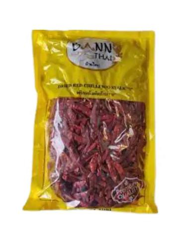 Baan Thai Kuivattu Punainen Chili, Ilman Kantaa S 1 kg | BANN THAI 无茎干辣椒 S 1kg