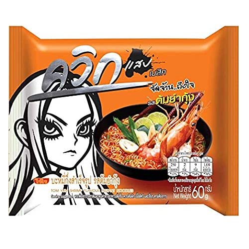WAI WAI Tom Yum Shrimp Noodle 60g | WAI WAI 冬阴功虾味 60g