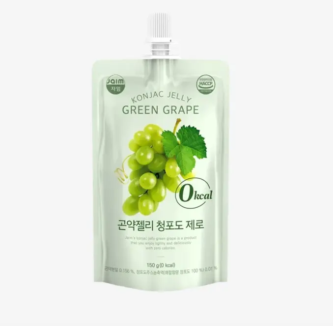 JAIM Konjac-hyytelö, Vihreän Rypäleen Maku 150 g | JAIM 蒟蒻果冻 青葡萄味 150g