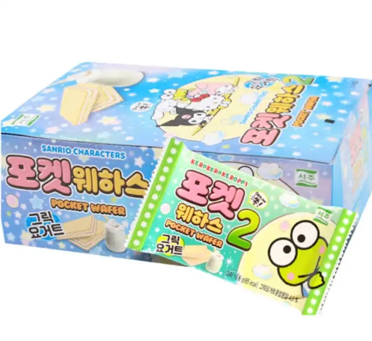 Seoju Sanrio 口袋威化饼干 希腊酸奶味 16.6g | Seoju Sanrio Pocket Wafers Greek Yogurt Flavor 16.6g