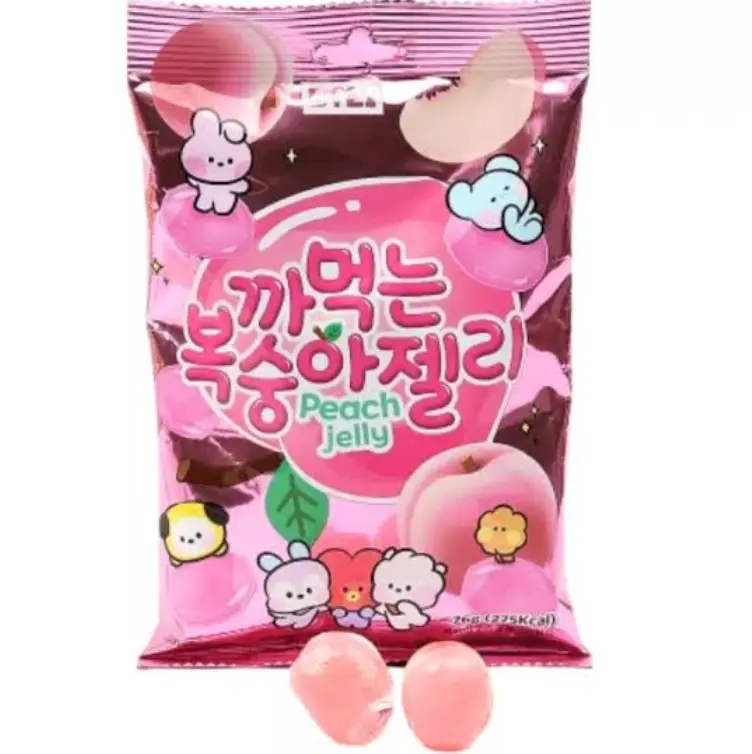 BT21 剥皮软糖 水蜜桃味 76g | BT21 Peeling Soft Candy Peach Flavor 76g