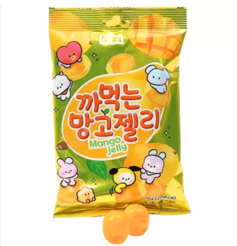 BT21 Kuorittava mangonmakuinen pehmeä karkki 76g | BT21 剥皮软糖 芒果味 76g