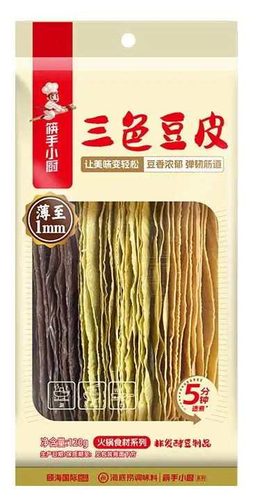 HAIDILAO Tri-Colour Tofu Skin 120g | 海底捞 三色豆皮 120g
