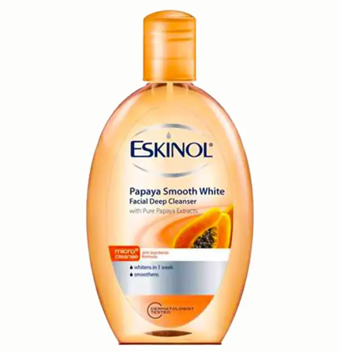 Eskinol Facial Deep Cleanser Papaya Smooth White 225ml | Eskinol 深层洁面乳 木瓜焕肤 225ml