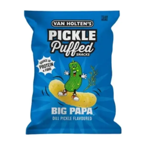 Van Holten's 腌黄瓜泡芙零食 100g | Van Holten's Big Papa Pickle Puffs Snack 100g